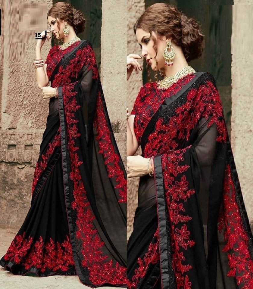 Exclusive Georgette Saree. SKU-US5604