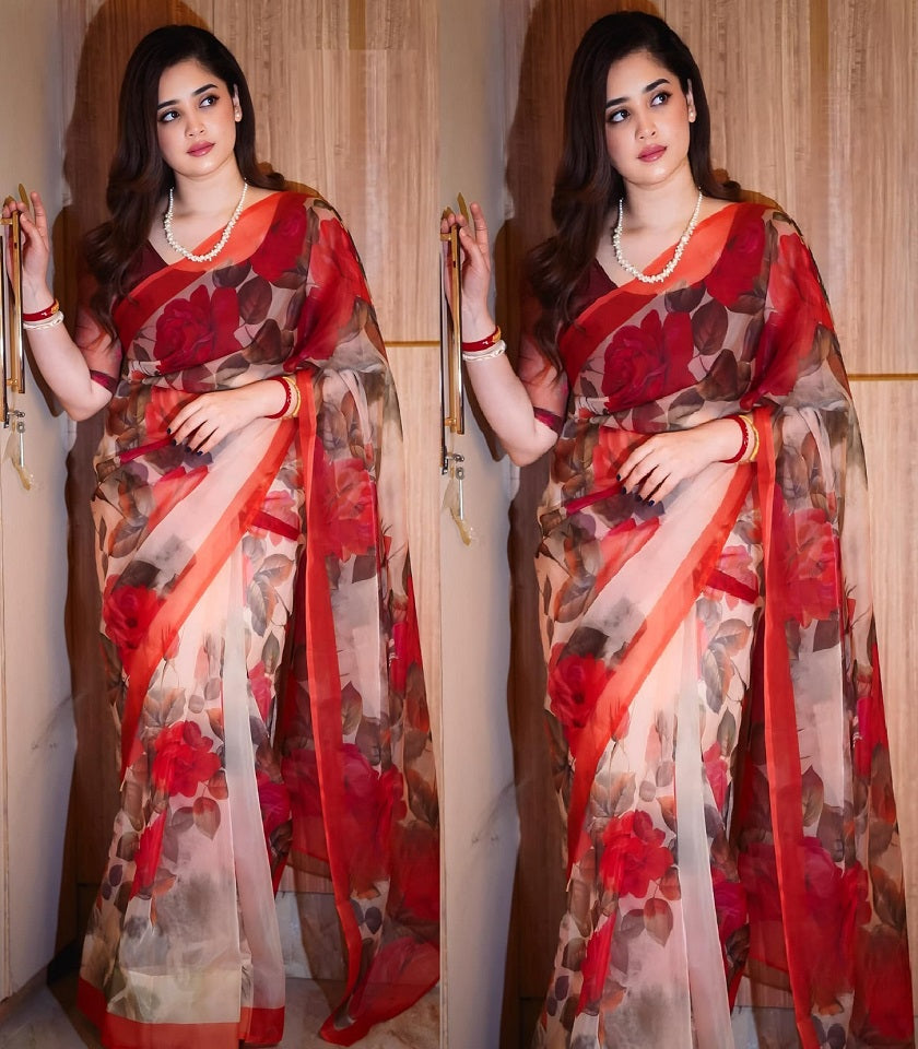 Exclusive Cotton Half Silk Saree. SKU-MH438