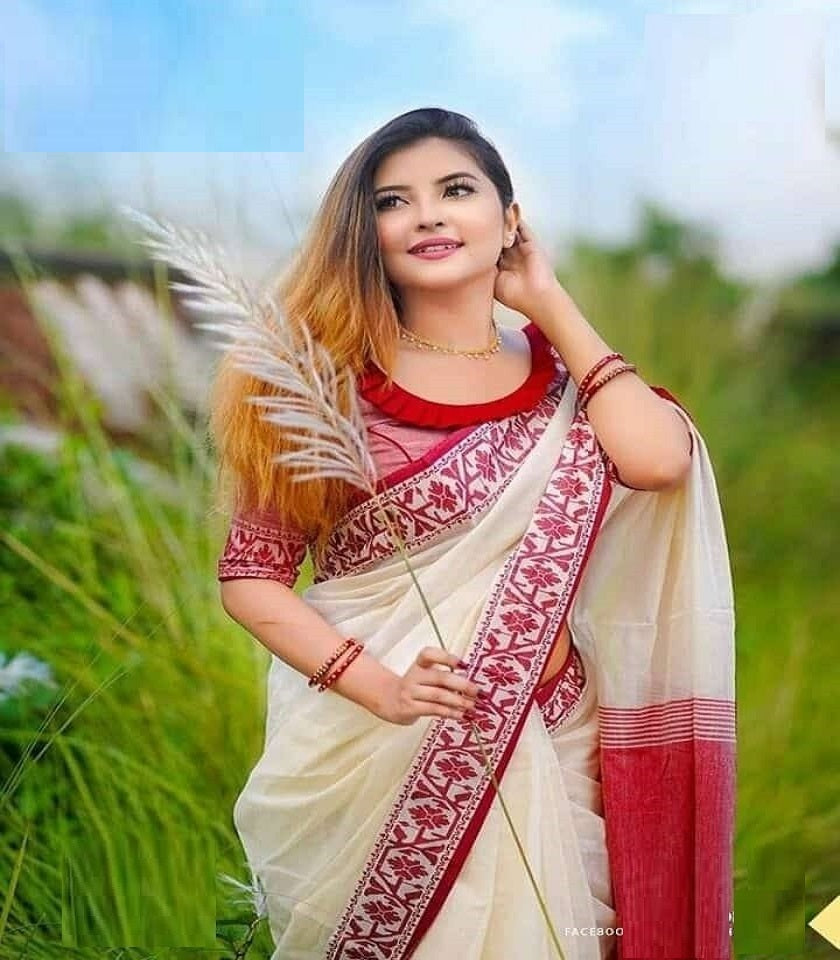 Exclusive Cotton Saree . SKU-MHT536