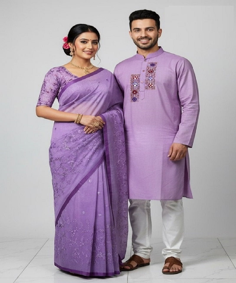 Saree Panjabi Capule Set.SKU-MK426