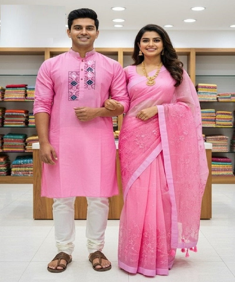 Saree Panjabi Capule Set.SKU-MK427