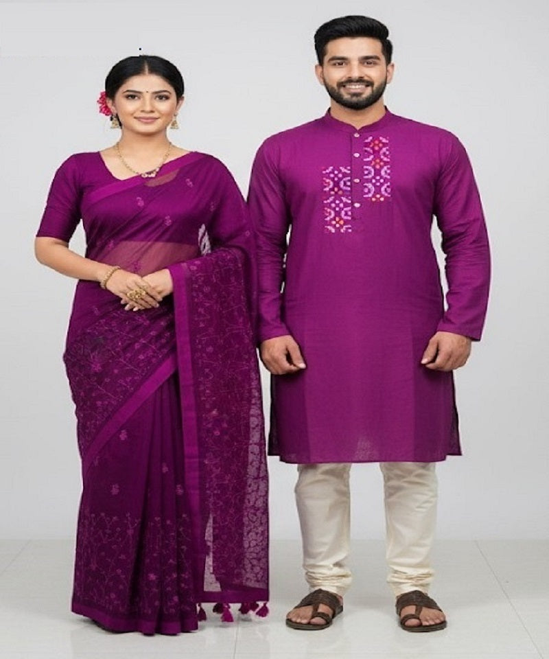 Saree Panjabi Capule Set.SKU-MK428