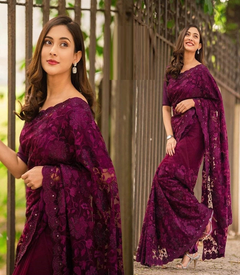 Exclusive Georgette Saree. SKU-US7086