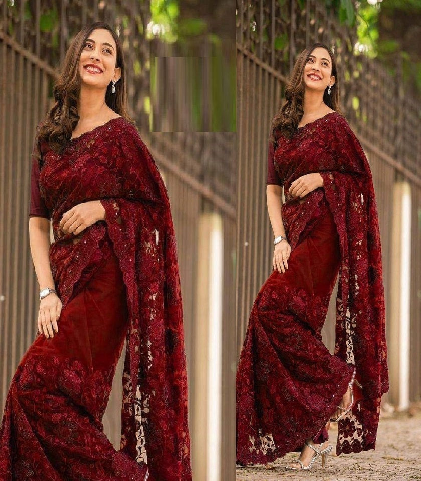 Exclusive Georgette Saree. SKU-US7091