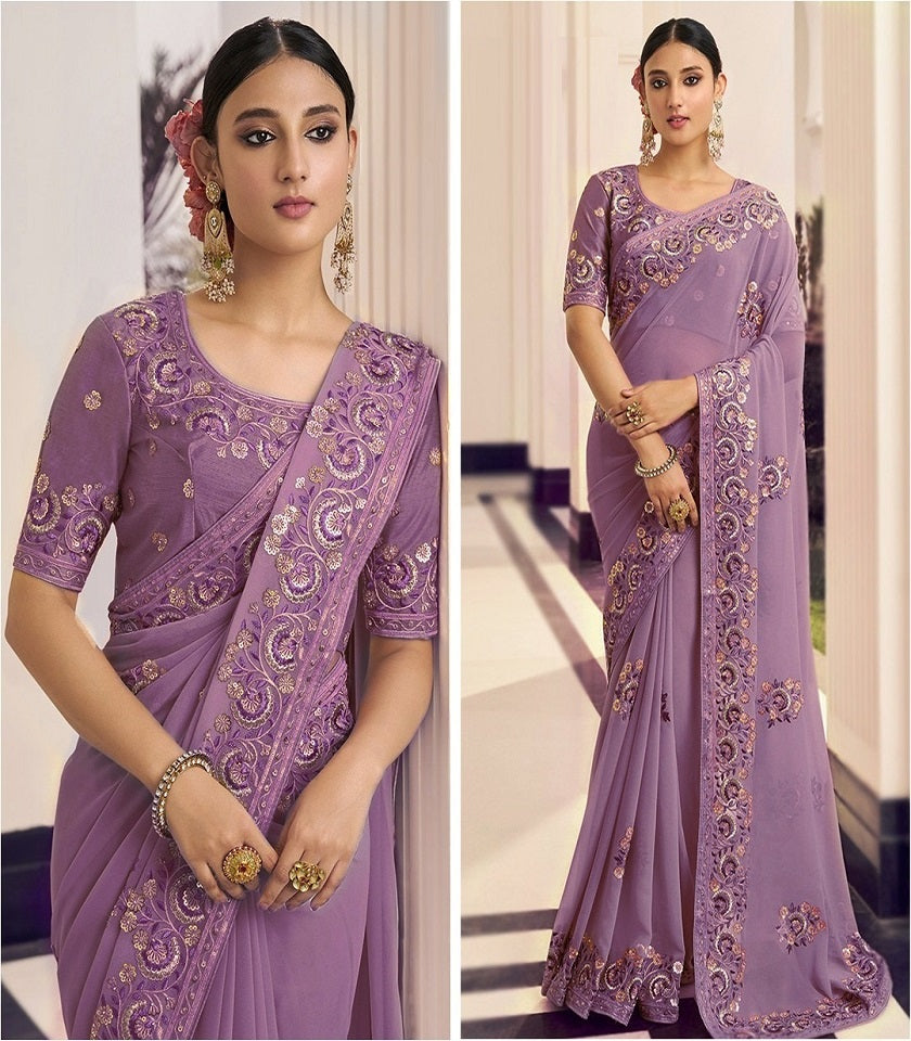 Exclusive Georgette Saree. SKU-US7167