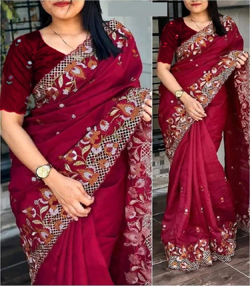 Exclusive Georgette Saree. SKU-US7186