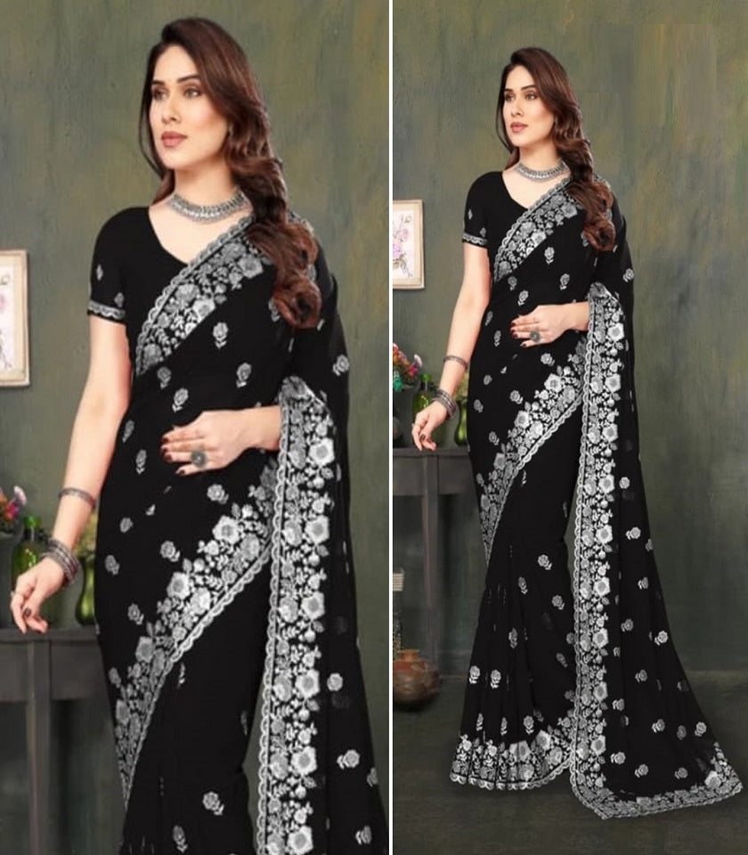 Exclusive Georgette Saree. SKU-US7210