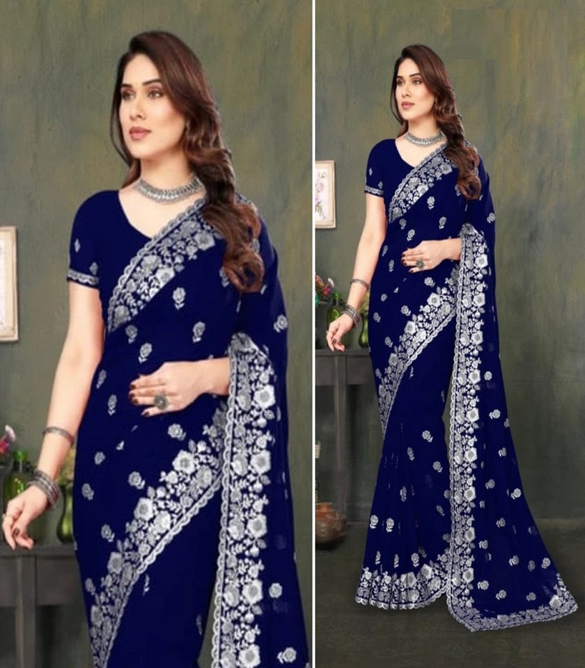 Exclusive Georgette Saree. SKU-US7212