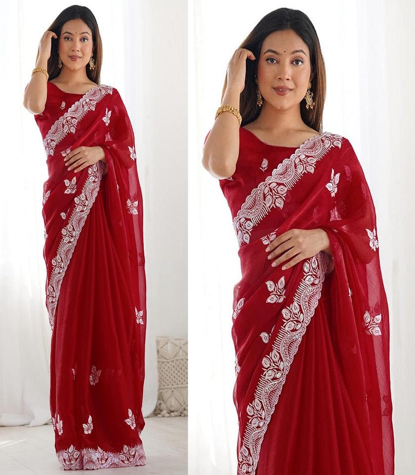 Exclusive Georgette Saree. SKU-US7216