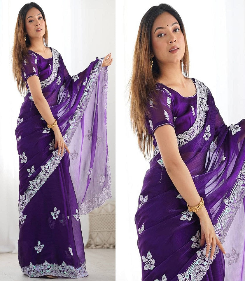 Exclusive Georgette Saree. SKU-US7217