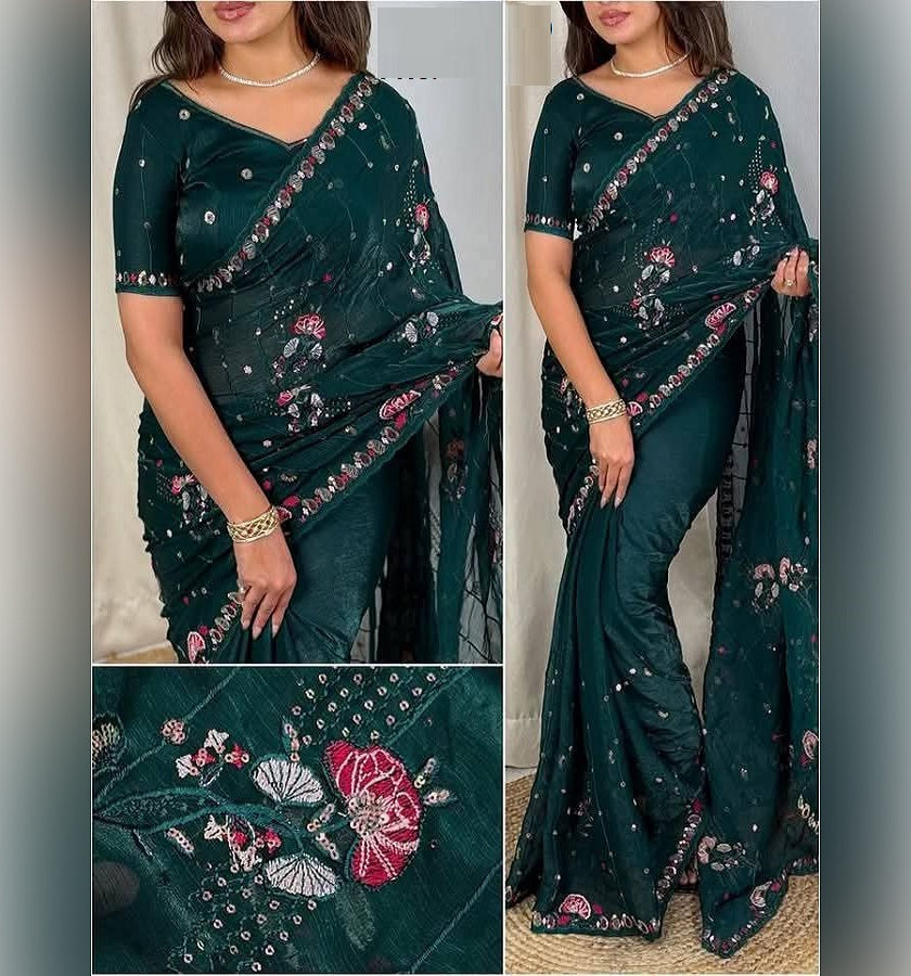 Exclusive Georgette Saree. SKU-US7220