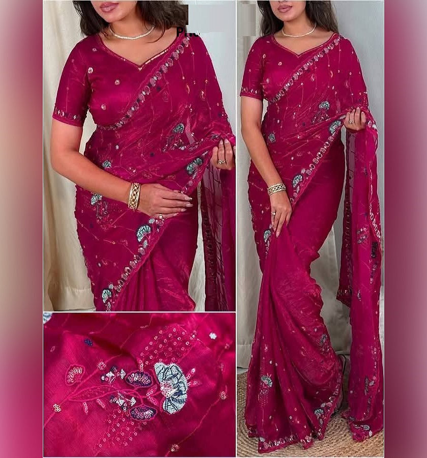 Exclusive Georgette Saree. SKU-US7221
