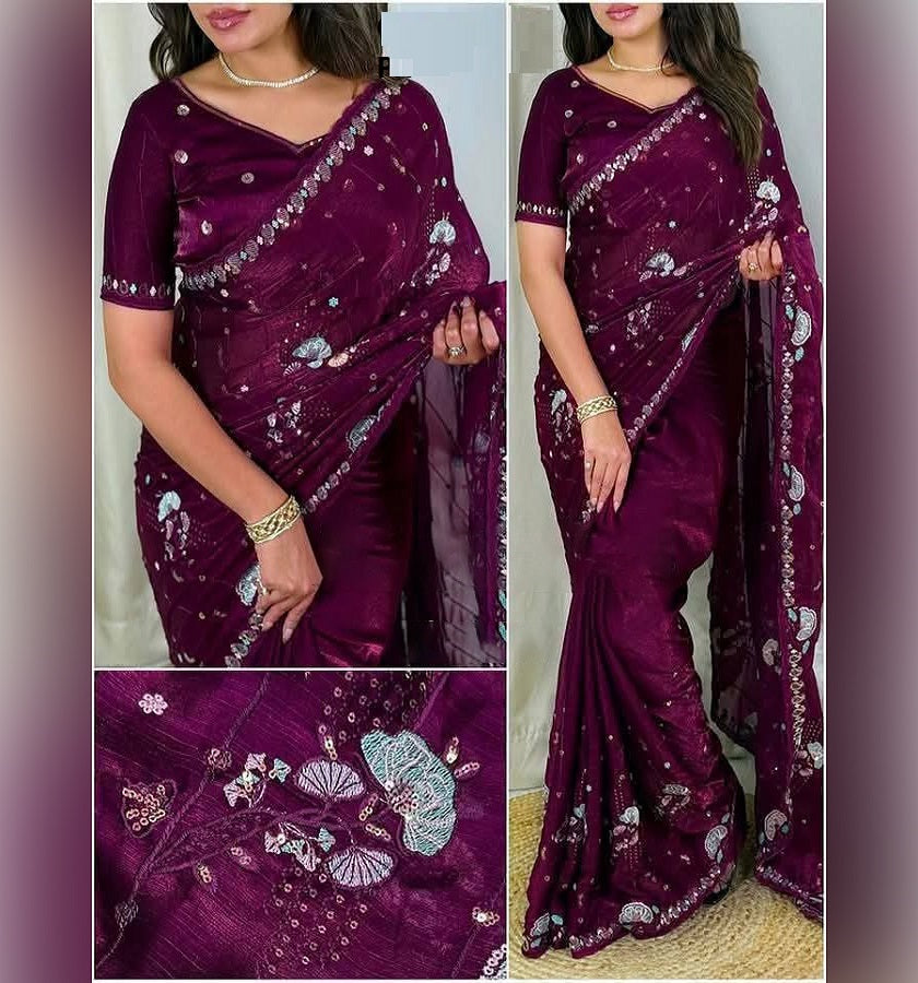 Exclusive Georgette Saree. SKU-US7223