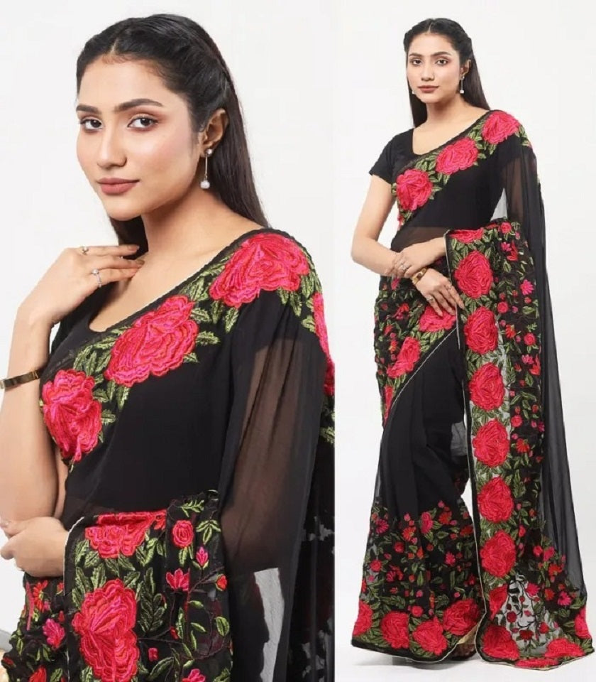 Exclusive Georgette Saree. SKU-US7225