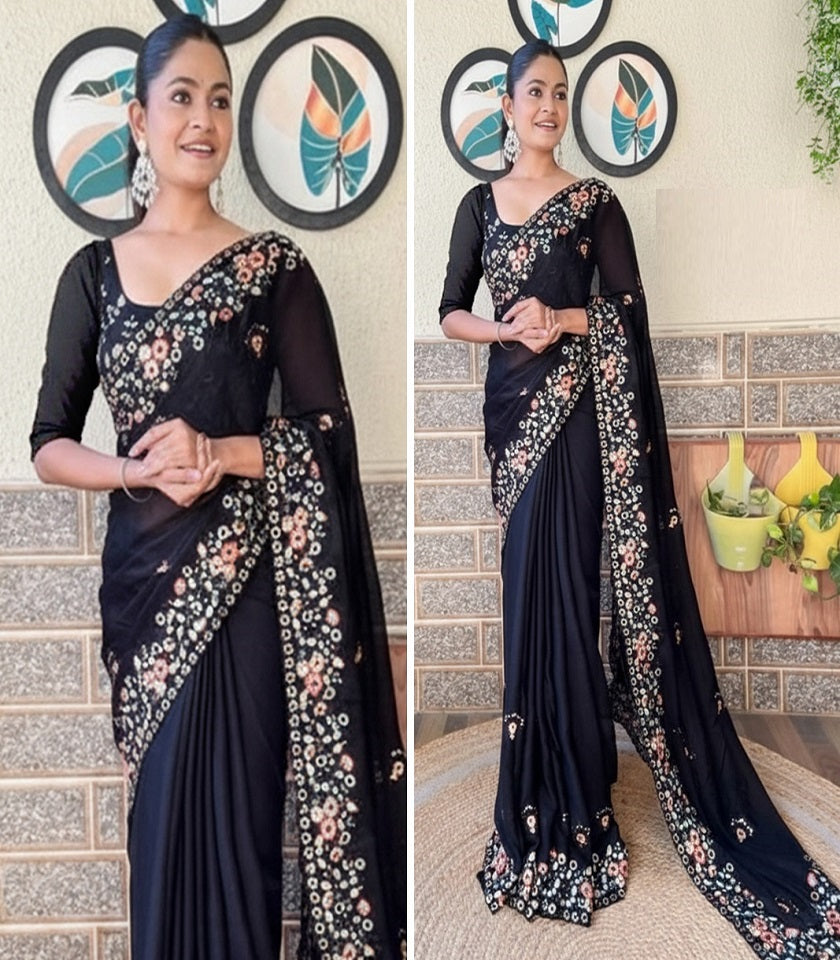 Exclusive Georgette Saree. SKU-US7227